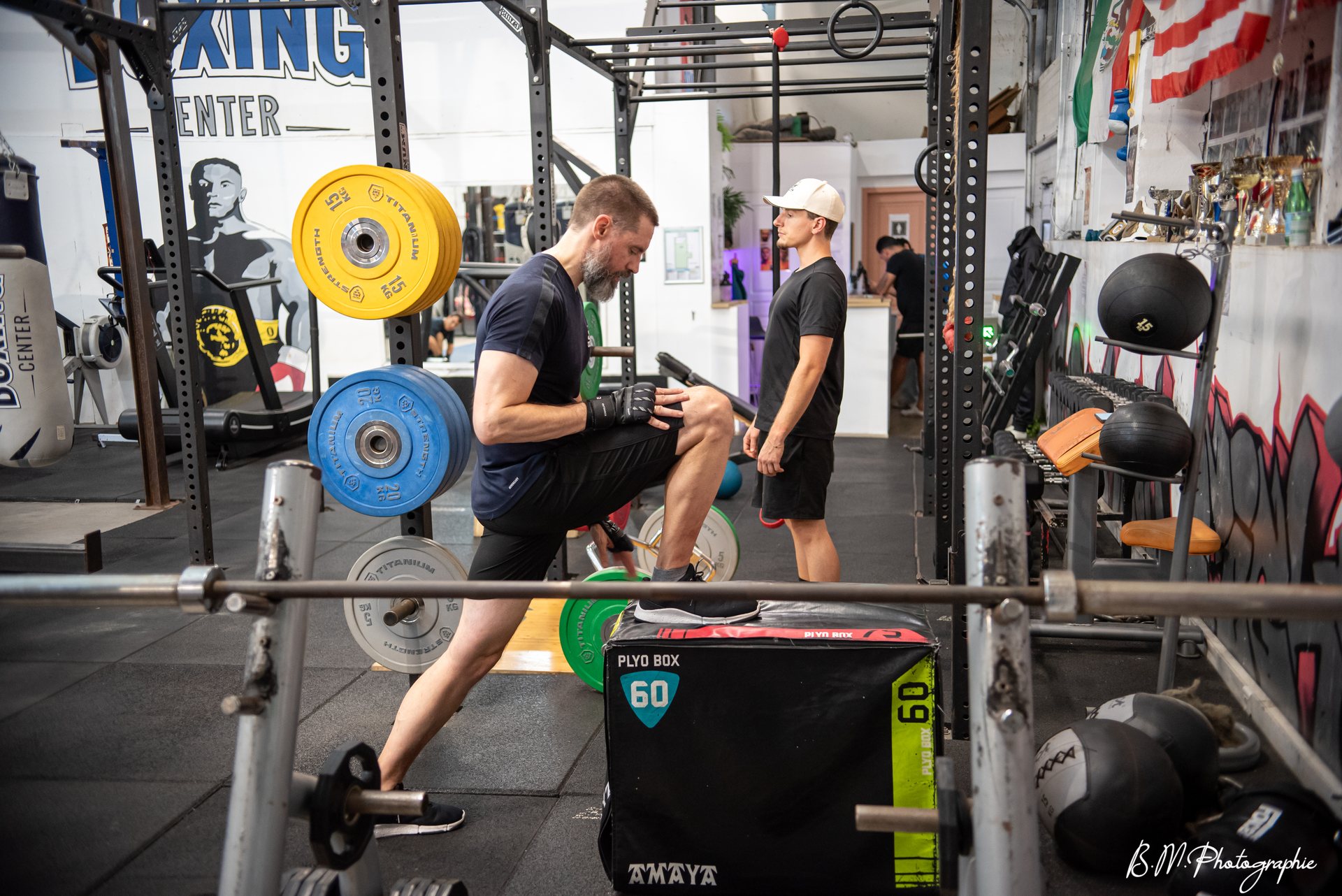 Entraînement musculation dans la salle Boxing Center Toulouse Minimes
